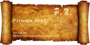 Pirnaga Niké névjegykártya